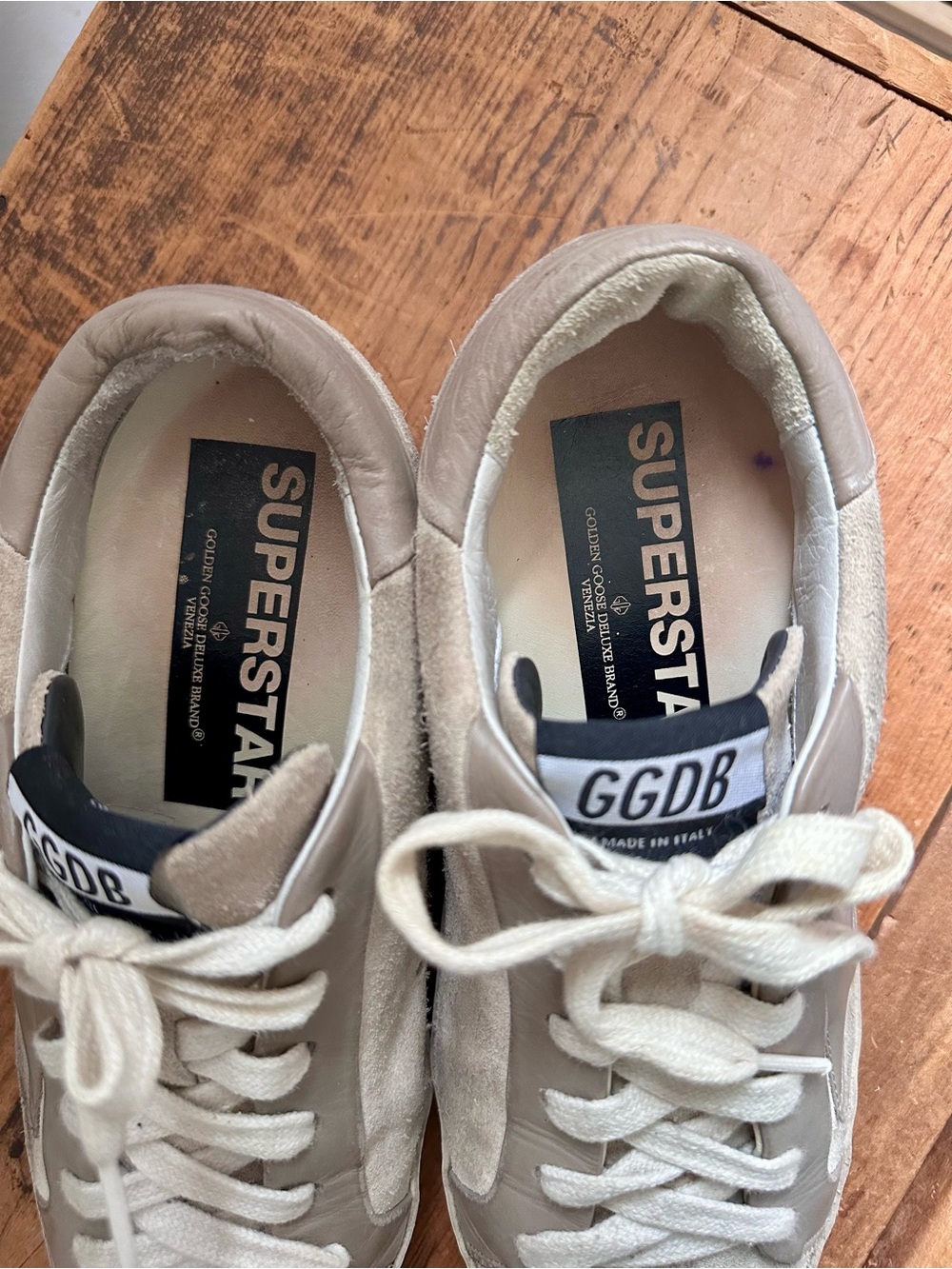 Golden Goose Superstar Tan Suede with Brown Star, Wedge Insole Size 36 Sneakers - Picture 5 of 16